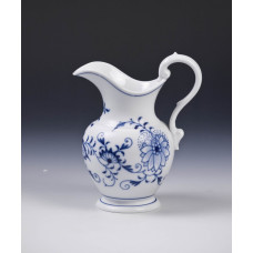 Gießer, Zwiebelmuster, kobaltblau, weißer Rand, 0,3 l