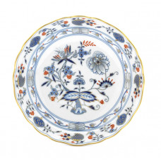 Beilageschale rund, Zwiebelmuster, kobaltblau, rot- und goldschattiert, Goldrand, ø 25 cm