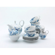 Teeservice für 6 Personen, Zwiebelmuster 