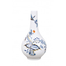 Vase, Zwiebelmuster 'Style',kobaltblau, rot und gold schattiert, H 16 cm