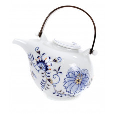 Teekanne (o.M. 24725), Zwiebelmuster 'Style', kobaltblau, rot und gold schattiert