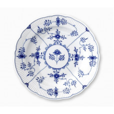 Teller, Strohblumenmuster, kobaltblau, weißer Rand, ø 20 cm