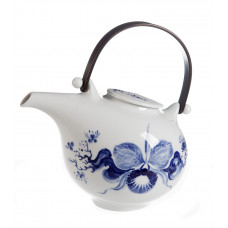 Teekanne (o.M. 24725), Orchidee auf Ast