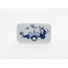 Platte,rechteck., Orchidee auf Ast, L 23 cm