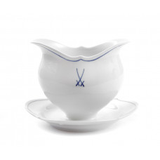 Sauciere, Gekreuzte Schwerter, blauer Faden, V 0,35 l