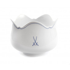 Sch&uuml;ssel tief, rund, Gekreuzte Schwerter, blauer Faden, &oslash; 19,5 cm