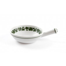 Tiegel, Voller grüner Weinkranz, weißer Rand, 9 cm