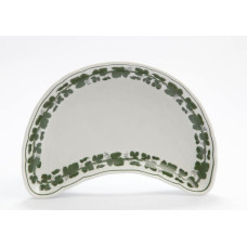 Grätenschale, Voller grüner Weinkranz, weißer Rand, L 21 cm