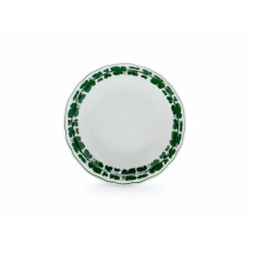 Beilageschale rund, Voller grüner Weinkranz, weißer Rand, ø 20,5 cm