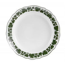 Sch&uuml;ssel, Voller gr&uuml;ner Weinkranz, wei&szlig;er Rand, &oslash; 35 cm