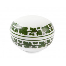 Dose, Voller grüner Weinkranz, weißer Rand, ø 9 cm