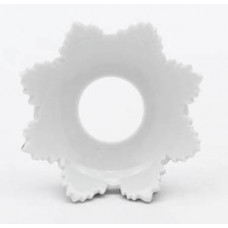 Lichtmanschette, Voller grüner Weinkranz, weißer Rand, ø 7 cm