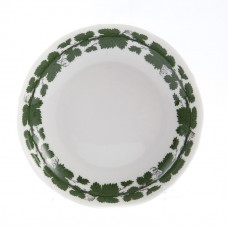 Sch&auml;lchen, Voller gr&uuml;ner Weinkranz, wei&szlig;er Rand, &oslash; 13,5 cm