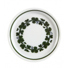 Untersetzer, Voller grüner Weinkranz, weißer Rand, 7 cm