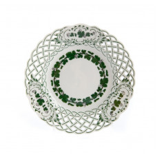 Teller m.H., Voller grüner Weinkranz, weißer Rand, ø 15 cm