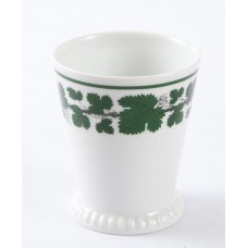 Becher, Voller grüner Weinkranz, weißer Rand, V 0,15 l
