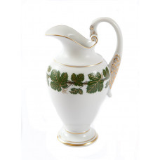 Gießer, Voller grüner Weinkranz, Goldadern, Goldrand, 0,25 l