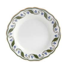 Teller, Mahonienranke grün, Früchte blau, Goldadern, Goldrand, ø 20 cm