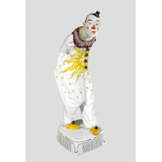 Pierot, stehend, Bunt staffiert