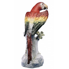 Papagei, Bunt staffiert, H 42 cm