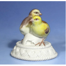 Zwei Küken, Bunt staffiert