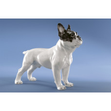 Bulldogge, Bunt staffiert, H 16,5 cm