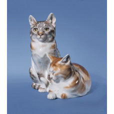 Katzengruppe, Bunt staffiert Katzengruppe, Bunt staffiert