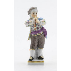 Гärtnerkind флöте spielend, Головни и золото staffiert