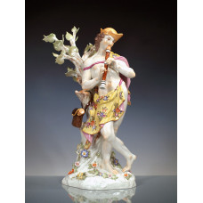 Корпорация SCHäФЕР МИТ флöте, бунт и золото staffiert, выс 38 см