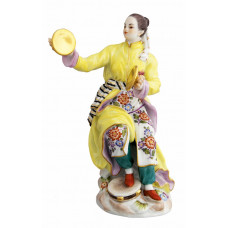 Азиатчина Becken МИТ, головни и золото staffiert, высота 13 см