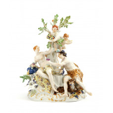 Вэрмäгву.Бахуса Венера МИТ, Головни и золото staffiert, выс 25 см