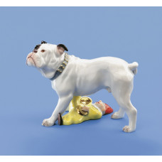 Bulldogge Пуппе МИТ Головни и золото staffiert