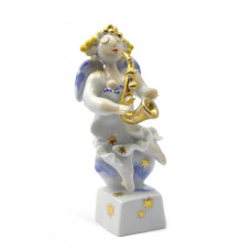 Saxophon энгель МИТ Головни и золото staffiert, выс 10 см