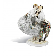 Арлекин и Коломбина, выс 27 см