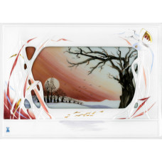 Wandbild, Schilfmotiv, зима, 25 х 35 см