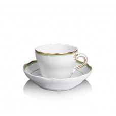 Espressotasse, Randdekor, Goldband, farbiges группы, farbiger Spiegelfaden, гр, пожалуйста;Н, В 0,1 л