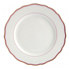 Speiseteller, Randdekor, Goldband, farbiges группы, farbiger Spiegelfaden, пурпур ø 28 см