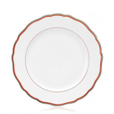 Speiseteller, Randdekor, Goldband, farbiges группы, farbiger Spiegelfaden, гнили, ø 28 см