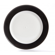 Speiseteller, Шварцер борд glasiert, Platindekoration, ø 29 см