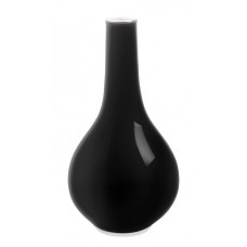 Ваза, Шварцер борд glasiert, Platindekoration, высотой 16 см