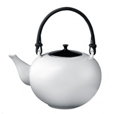 Teekanne, Шварц glasiert, Platindekoration, в 0,6 л