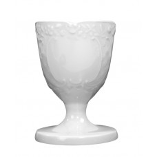 Eierbecher, Form Neumarseille, Weiß, H 7 cm