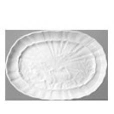 Platte, oval, Wei&szlig;, L 45 cm