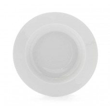 Suppenteller, Form Glatte Form, Weiß, 24 cm