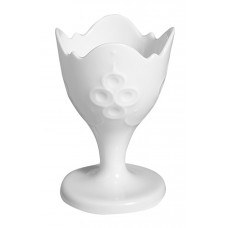 Eierbecher, Weiß, H 8 cm