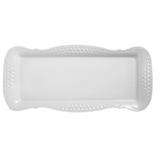 Platte, eckig, Wei&szlig;, L 39 cm