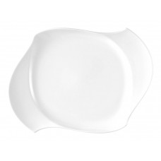 Platte, oval, Wei&szlig;, L 25 cm