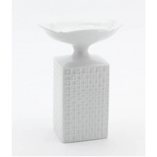 Vase, Weiß, H 20 cm