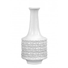 Vase, Weiß, H 23,5 cm