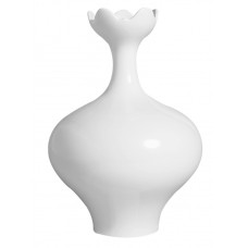 Vase, Weiß, H 24 cm